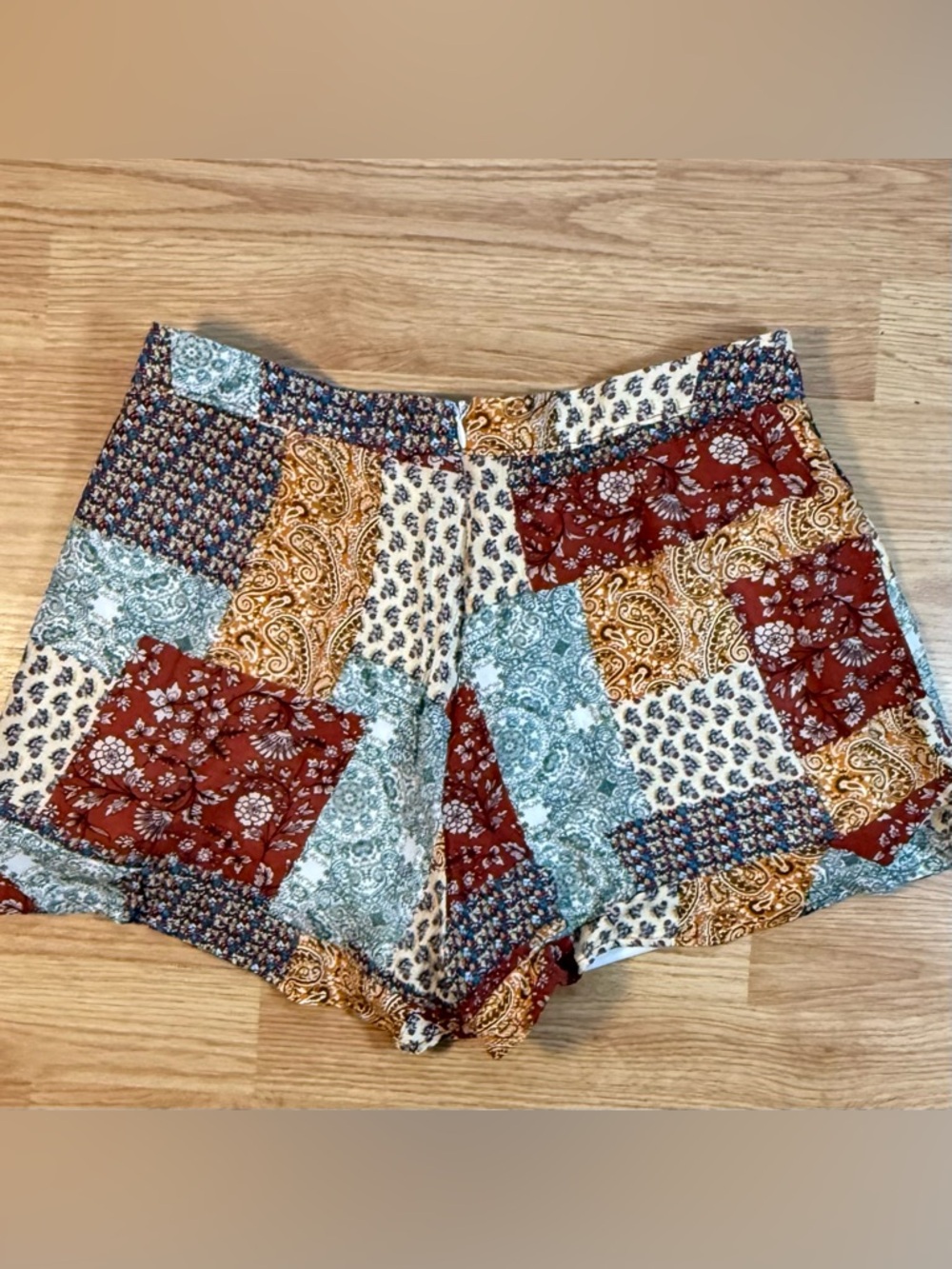 Altar’d State Patchwork Boho Skorts Women’s Size Small Festival Cottagecore - Picture 4 of 7